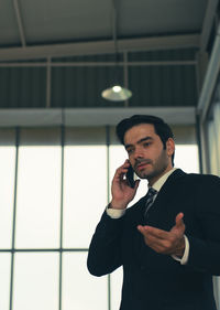 Young man using smart phone