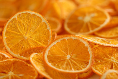 Close-up of orange slices