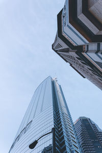 Low angle view of buildings against sky