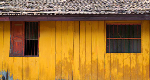 Exterior of yellow house