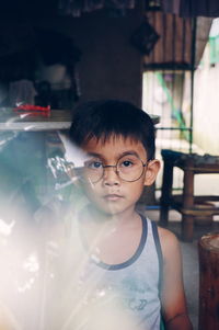 Close-up portrait of boy