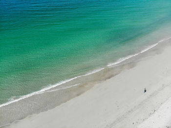 High angle view of beach