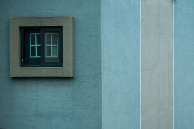 Window on wall of building