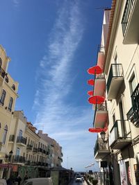 Low angle view of buildings against sky