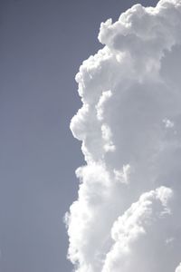 Low angle view of white clouds in sky