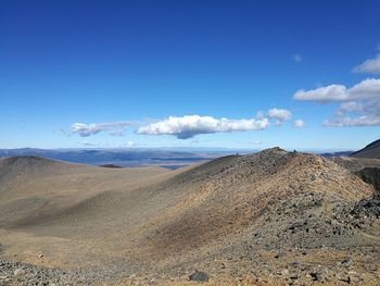 Panoramic view of desert against sky