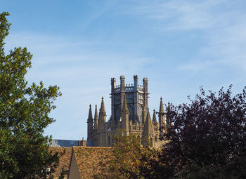 Low angle view of buildings against sky