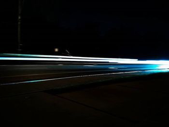 Light trails at night