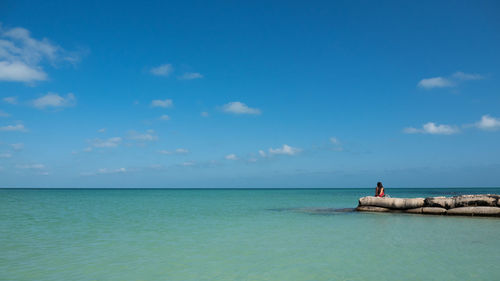 Scenic view of sea against sky