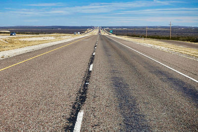 Road against sky