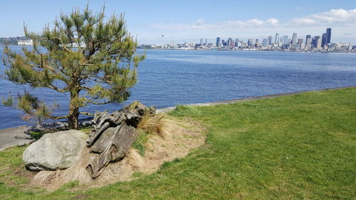 Scenic view of sea against sky