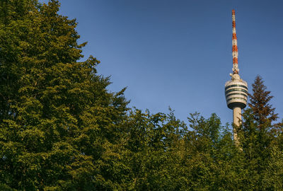 Low angle view of tower against sky