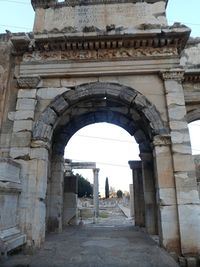 Archway of historical building