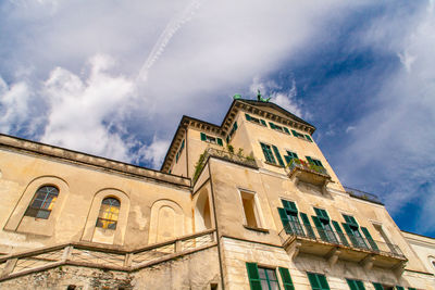 Low angle view of building against sky