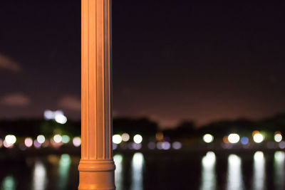 View of illuminated city