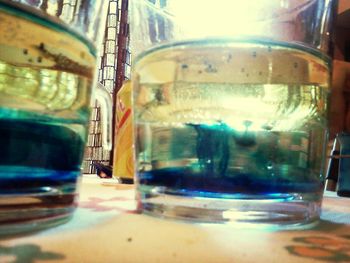 Close-up of glass window