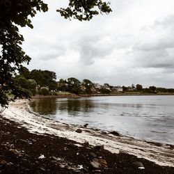 Scenic view of river against sky