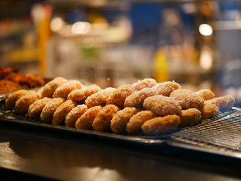 Close-up of food in tray