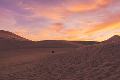 Desert at dusk