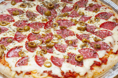 Close-up of pizza