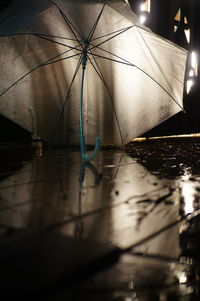 Close-up of wet floor