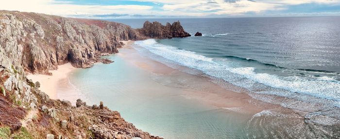 Scenic view of sea against sky