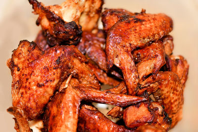 Close-up of meat in plate