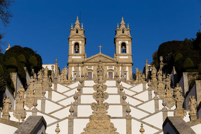 Low angle view of cathedral against clear sky