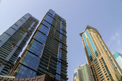 Luxury modern skyscrapers in the center of dubai city, united arab emirates