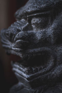 Close-up of old statue