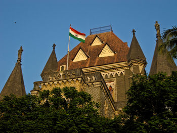 Low angle view of traditional building against sky