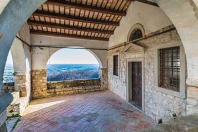 Castles and ruins. medieval manors of the zucco and cucagna family. friuli. italy.