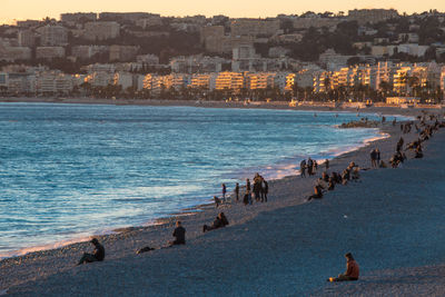 Group of people on beach