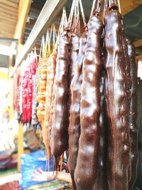Close-up of food for sale in market