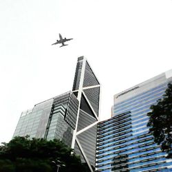 Low angle view of modern building