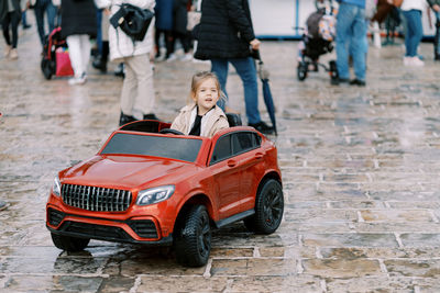 Close-up of car