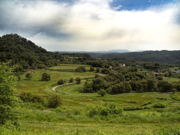 Scenic view of landscape against sky