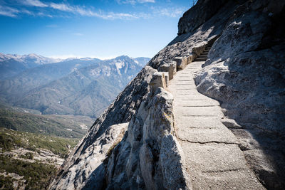 Scenic view of mountain range against sky