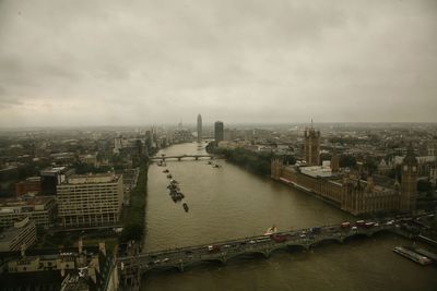 High angle view of cityscape