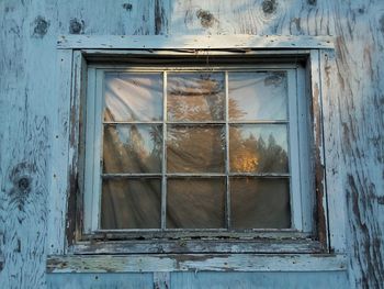 Closed wooden door