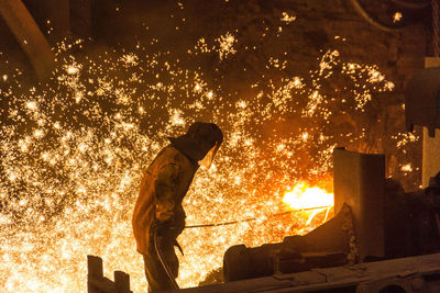 Man working in metal industry