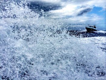 Scenic view of sea against sky