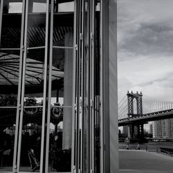 Low angle view of modern building