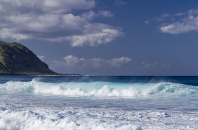 Scenic view of sea against sky