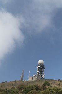 Low angle view of building against sky