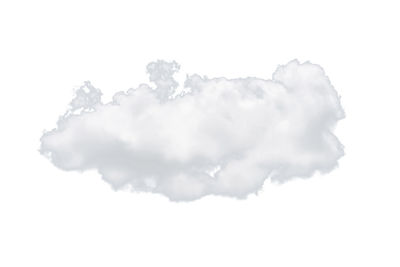 Close-up of clouds over white background