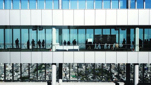 View of people in room