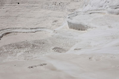 High angle view of beach