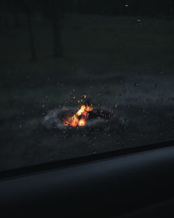 Raindrops on glass window