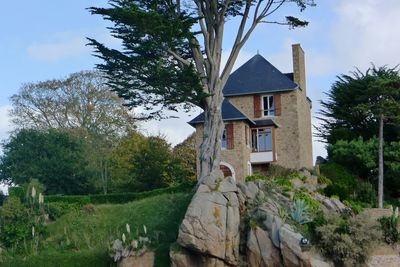 Built structure with trees in background